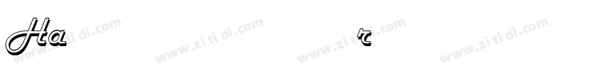 Harlow Solid Italic字体转换